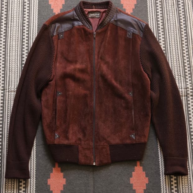 Sears 시어스 70s~80s 니트/스웨이드 봄버 자켓