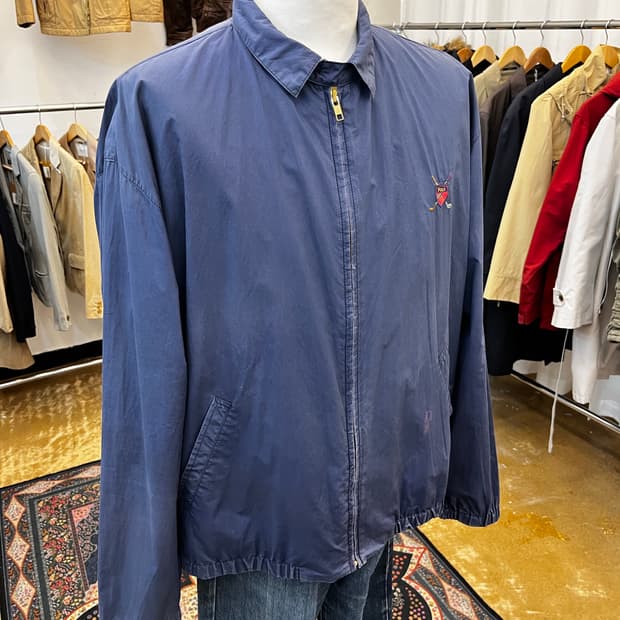 90's 폴로 랄프 로렌 라이트 스윙탑 블루종 자켓