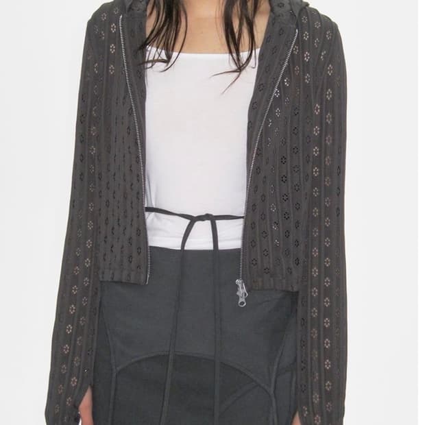 카셀 집업 차콜