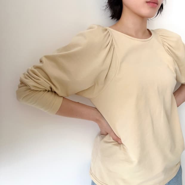 ADAM ET ROPE shirring top