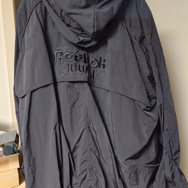 [M] 준지 리복 콜라보 후드 바람막이 블랙