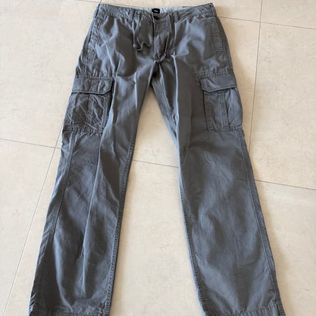 Gap 립스탑 그레이 카고팬츠
