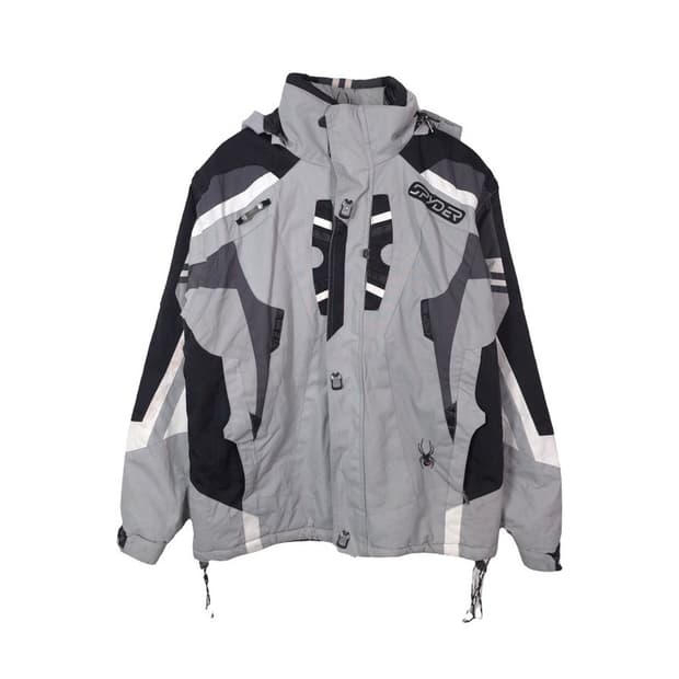 스파이더 빈티지 더미작스 거미줄 패턴 스키 자켓 L