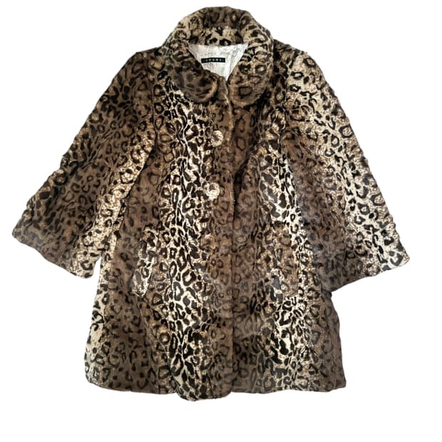 leopard fur jacket
