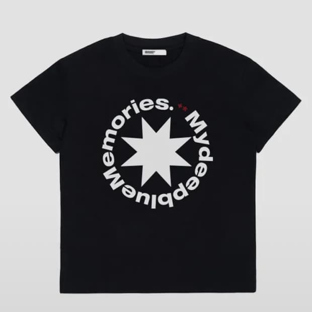 마이딥블루메모리즈 블랙 반팔 2size