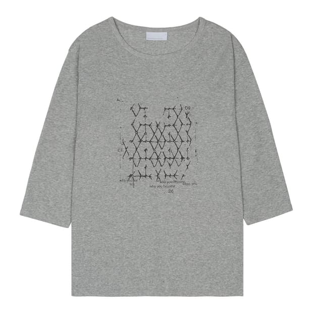 LATTICE T-SHIRT GREY 02