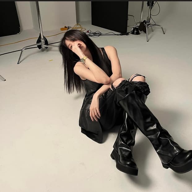 찰스앤키스 코브 플랫폼 니하이부츠 한소희부츠