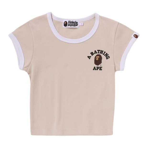 베이프 컬리지 여성용 크롭 링거티