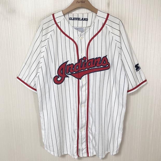 MLB 스타터 클리블랜드인디언스 올드유니폼/져지 XL
