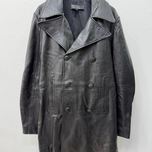 정품) rag&bone 랙앤본 블랙 여성 가죽 코트 4