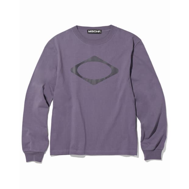 [L] 미스치프 롬버스 롱슬리브 퍼플 긴팔 티셔츠