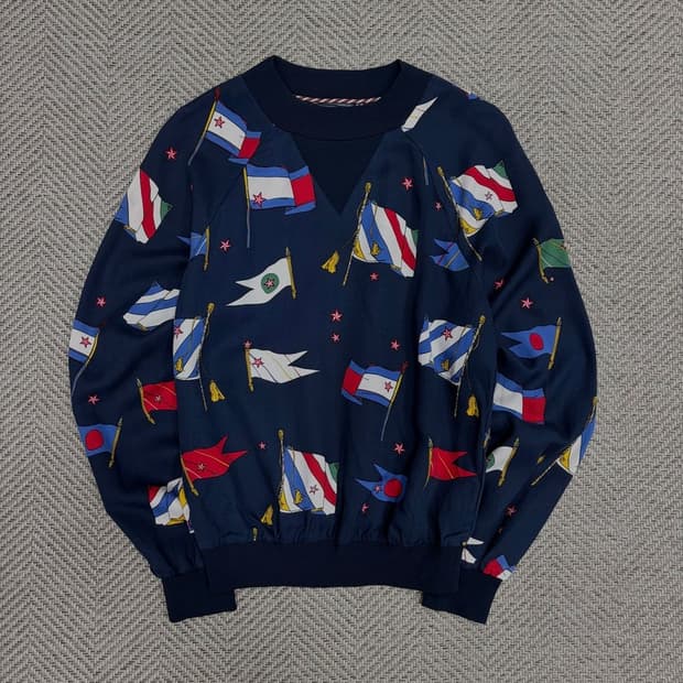 타미힐피거 일러스트 맨투맨 v1321