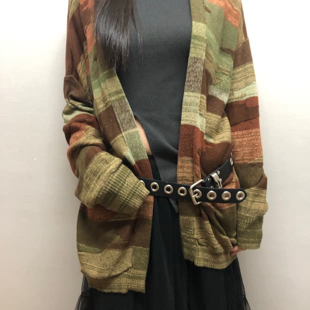 빈티지 히피 롱 가디건