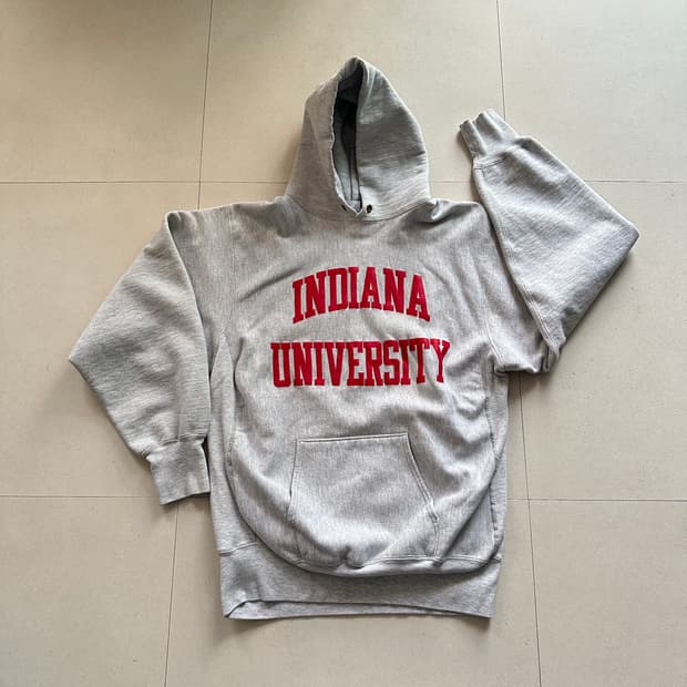 90s 챔피온 리버스위브 후드티 XXL 인디애나 대학교 미국생산 