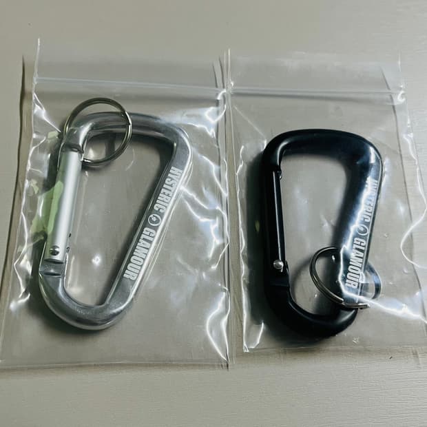 히스테릭글래머 카라비너 키링 (실버, 블랙)