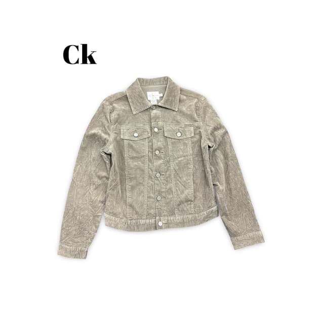(90)켈빈클라인코듀로이트러커자켓