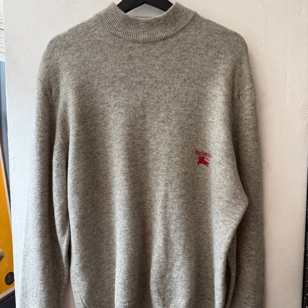 90s 올드 Burberrys 램스울 니트