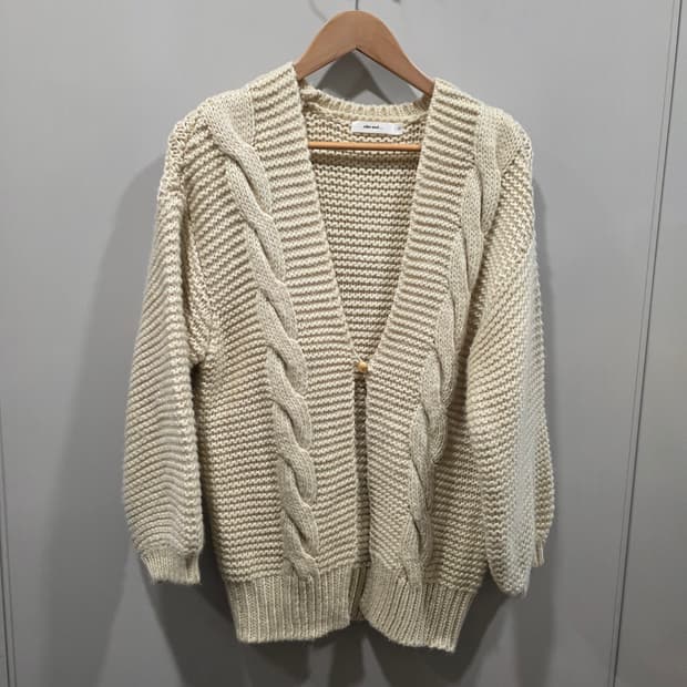 니코앤드 케이블 니트 가디건