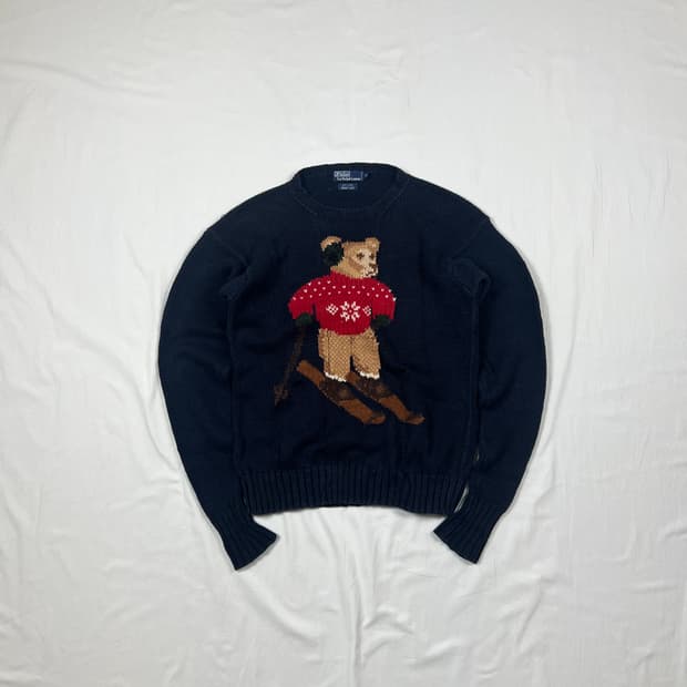 90‘s 폴로랄프로렌 polp 스키베어 니트