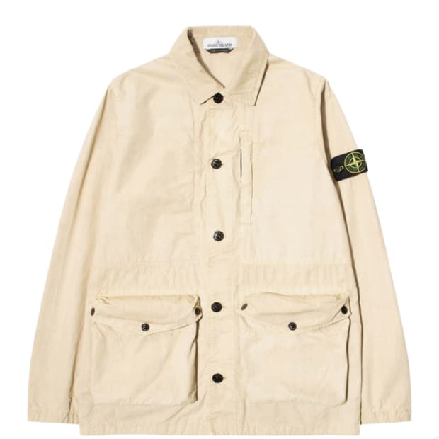 [L] 스톤 아일랜드 439WN 올드이펙트 자켓 샌드 - 21SS