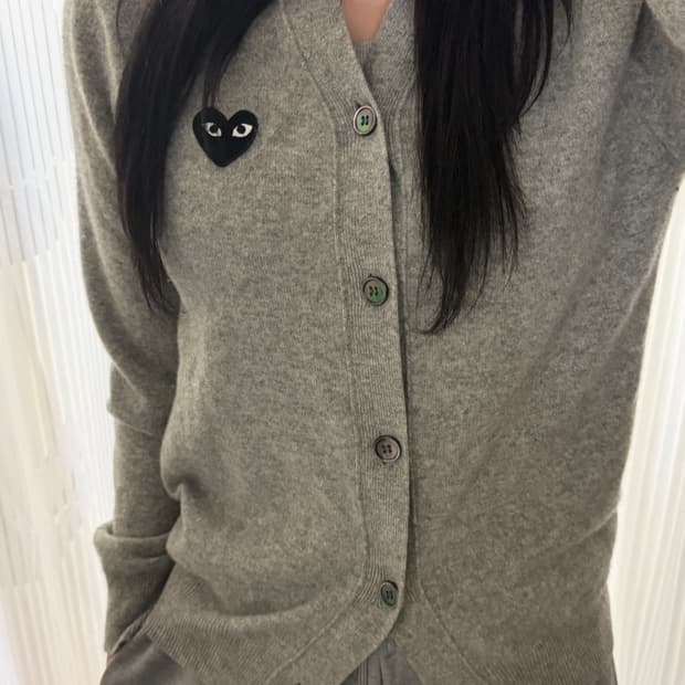 꼼데가르송 그레이 가디건 m 정품