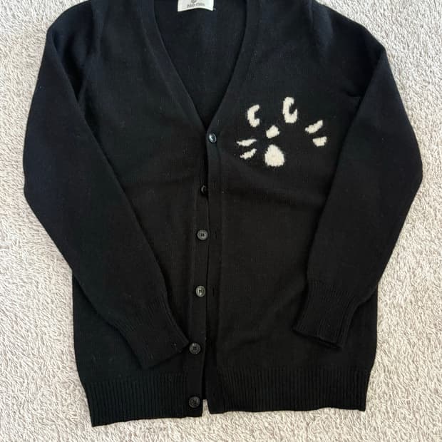 네넷 고양이 블랙 가디건