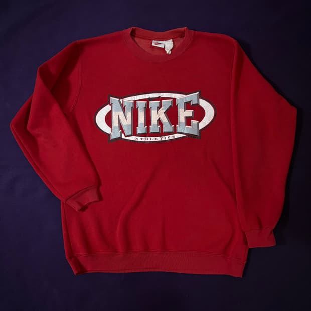 90s Nike Athletics Red Sweatshirt