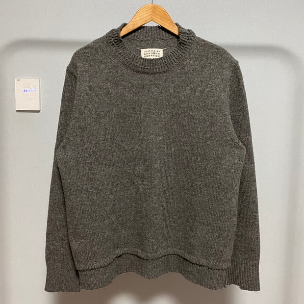 [M] 마르지엘라 스티치 엘보 패치 니트 스웨터