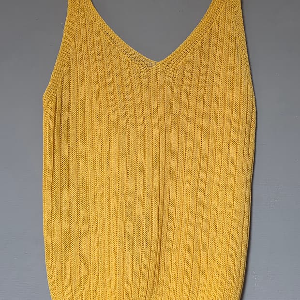 빈티지 니트 슬리브리스