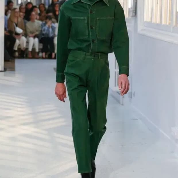 르메르 19fw 클로버 그린 데님 셋업