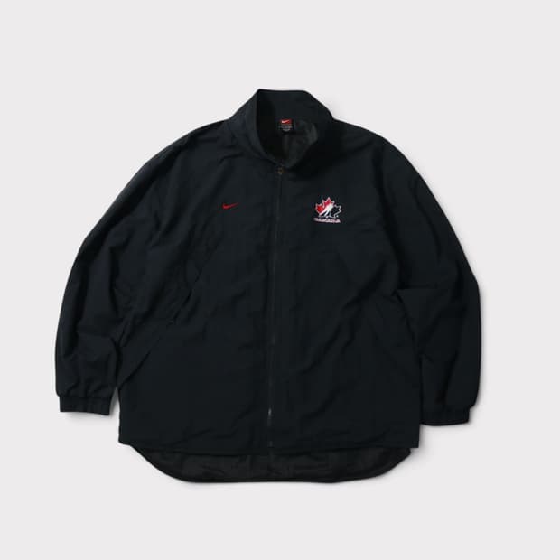 [XXL] 90's 나이키 스우시 캐나다 아이스하키 바람막이