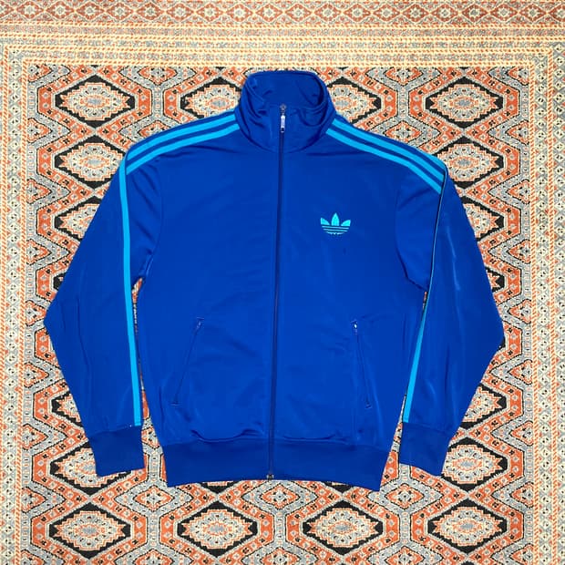  아디다스 오리지날 삼선 블루민트 집업 져지 남성S