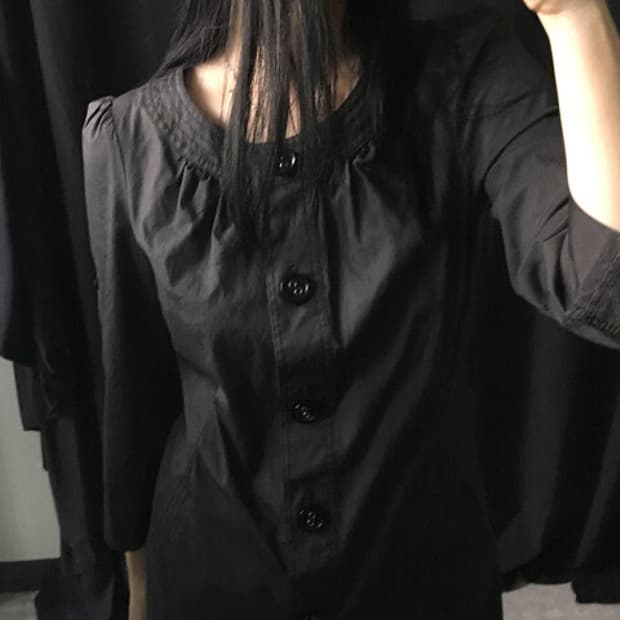 button long one-piece