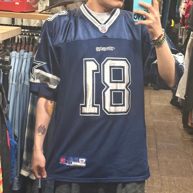 [HI] NFL 리복 반팔져지 네이비