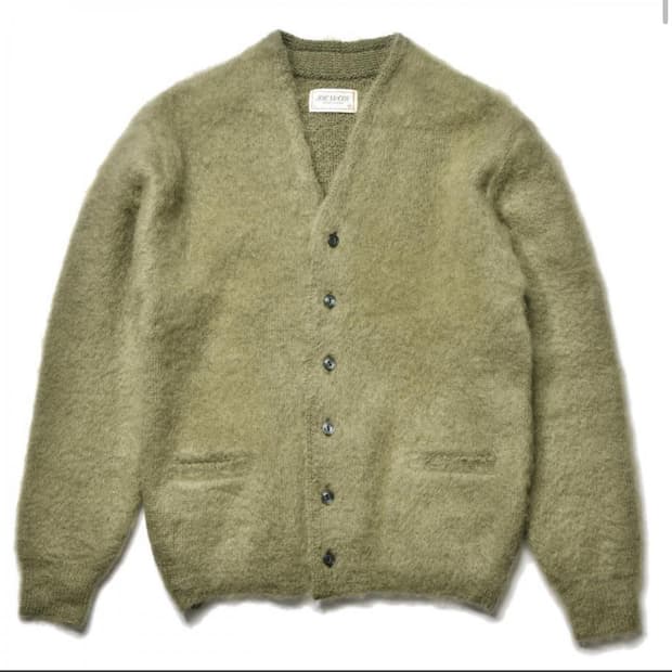 리얼맥코이 모헤어 가디건 L size 커트코베인