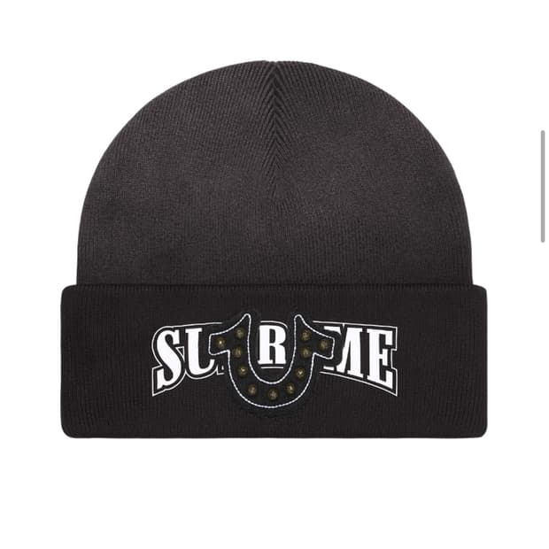 [os] 슈프림 x 트루릴리전 비니 블랙 - 25FW