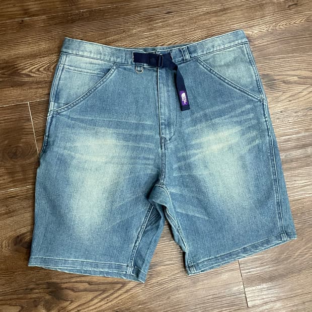 노스페이스 퍼플라벨 데님 쇼츠