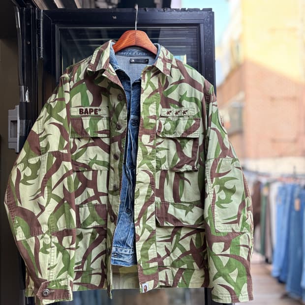 00s 베이프 - A BATHING APE 트라이벌 카모 자켓