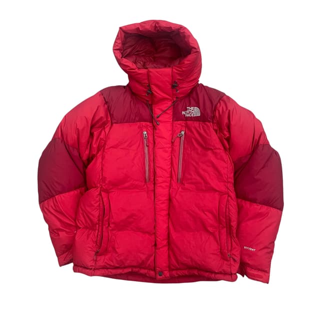 노스페이스 하이벤트 구스다운 레드 패딩