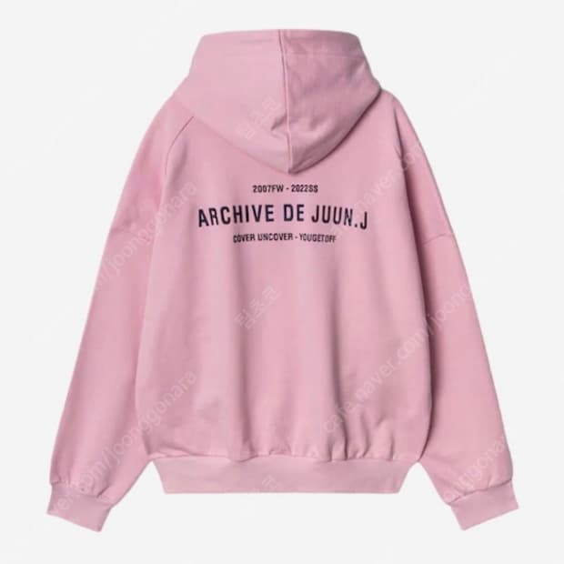 준지 / 22s 핑크 후드 / M