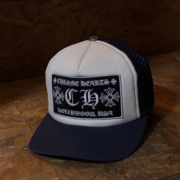 Chrome Hearts 크롬하츠 ch로고 블루 헐리우드 메쉬캡
