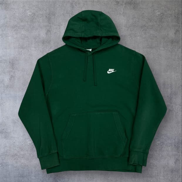 나이키 그린 컬러 퓨추라 스몰 로고 후드티