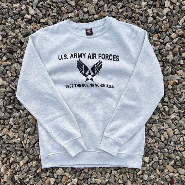 FREESUAL 빈티지 밀리터리 스웻(실측확인)