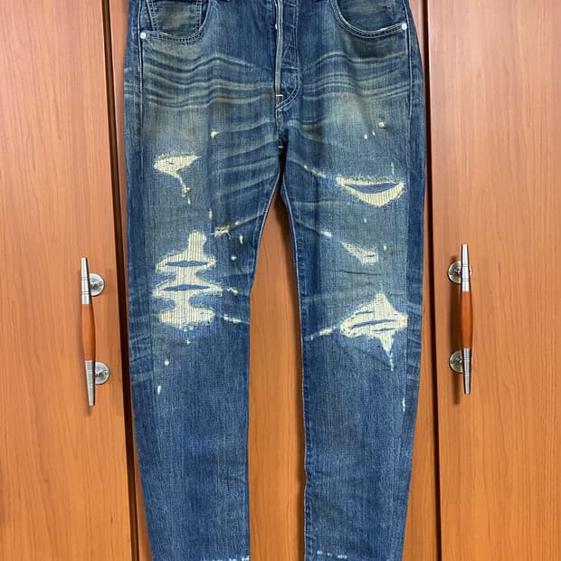 [LEVIS] 리바이스 501 기무라타쿠야 데님 34사이즈(폭수선o)