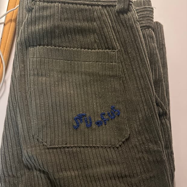 stu 코듀로이 카키m