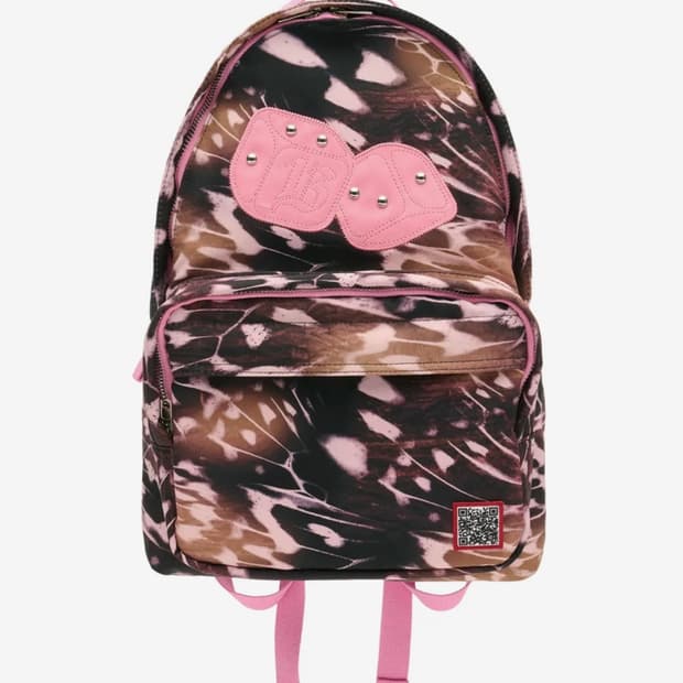 배디 Butterfly Applique Backpack Brown 