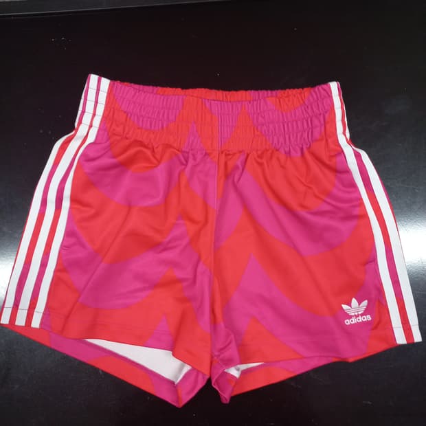 아디다스 마리메꼬 트레이닝 쇼츠 반바지 레드핑크 XS