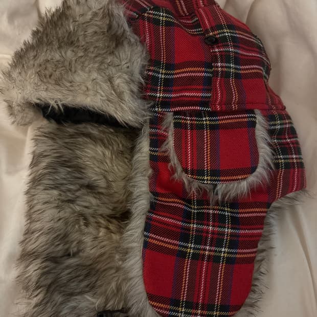 Barts체크 빈티지 군밤모자