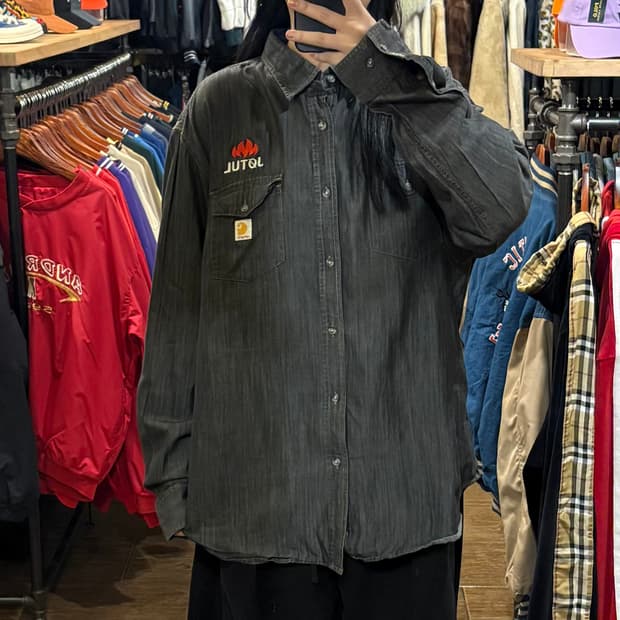 [HI] Carhartt 칼하트 투포켓 긴팔셔츠 생지데님