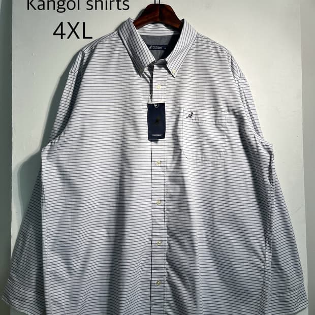 (새상품) Kangol 캉골 스트라이프셔츠 4XL